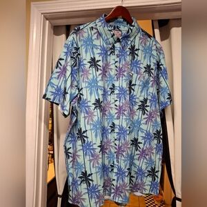 Mens Dixxon Bamboo Palisades Short Sleeve Button Up 2XL